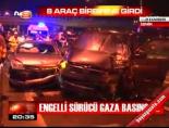 Engelli sürücü gaza basınca...