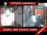 otobus soforu - Gaspçı, sert kayaya çarptı Videosu