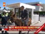 benzin zammi - KKTC Meclisi'nde eşekli eylem Videosu