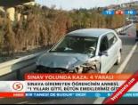 universite sinavi - Sınav yolunda kaza 4 yaralı Videosu