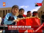 23 nisan ulusal egemenlik ve cocuk bayrami - Devlet Erkanı Anıtkabir'de Videosu