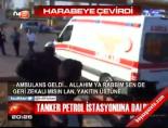 Tanker petrol istasyonuna daldı
