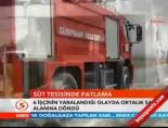 Süt tesisinde patlama