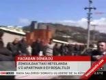 toprak kaymasi - Zonguldak'ta faciadan dönüldü Videosu