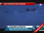 baraj golu - 5 işçi buzlu gölde kayboldu Videosu