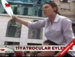 sehir tiyatrolari - Tiyatrocular eylemde Videosu