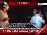 tren istasyonu - 2 tren kafa kafaya çarpıştı! Videosu