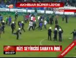 super lig - Rize seyircisi sahaya indi Videosu