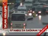 saganak yagmur - Tuzla'da D-100 trafiğe kapandı Videosu