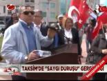 Taksim'de 'saygı duruşu' gerginliği online video izle