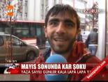 Mayıs sonunda kar şoku