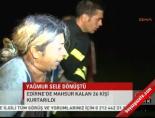 Yağmur sele dönüştü