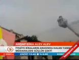 Ahşap bina alev alev