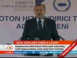 Başbakan Erdoğan nükleer santral tartışmalarına son noktayı koydu