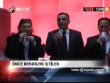 Önce kendileri içtiler