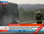 Tır alev aldı