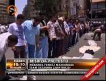 husnu mubarek - Mısır'da protesto Videosu