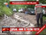Trabzon'da heyelan