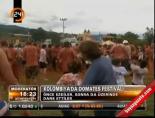 kolombiya - Kolombiya'da domates festivali Videosu
