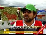 domates festivali - Kolombiya'da domates festivali Videosu