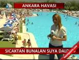 Sıcaktan Bunalan Suya Daldı