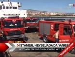 heybeliada - İstanbul Heybeliada'da Yangın Videosu