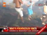 heybeliada - 'Ada'yı piknikçiler yaktı Videosu