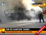 TEM'de kamyon yandı online video izle