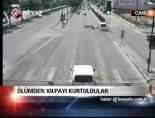 motosiklet kazasi - Ölümden kılpayı kurtuldular Videosu