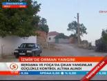 İzmir'de orman yangını