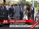 sorf gosterisi - Gül ve konuğu sörf izlediler Videosu