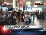 bayram tatili - Havaalanlarına koştular Videosu