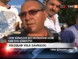 yolcu otobusu - Yolcular yola savruldu Videosu