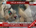 valla kanyonu - 5 dağcı kurtuldu, 1 dağcı öldü Videosu