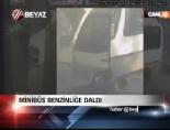 Minibüs Benzinliğe Daldı