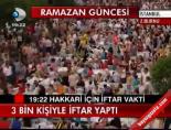 3 Bin Kişiyle İftar Yaptı