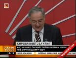 CHP'den Mektuba Yanıt