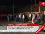 Tuzla'da Fabrika Yangını