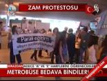Metrobüse Bedava Bindiler!