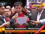 basortu yasagi - Baro'ya 'başörtüsü' protestosu Videosu