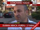 taksi soforu - Duran araca vurdu: 3 yaralı Videosu
