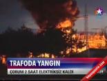 Trafoda yangın