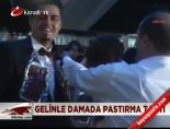 Gelinle damada pastırma taktı