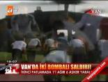 askeri arac - Van'da iki bombalı saldırı! Videosu