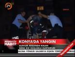 Konya'da yangın