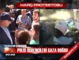 harc protestosu - Polis öğrencileri gaza boğdu Videosu