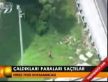 Çaldıkları paraları saçtılar