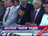 istanbul adliyesi - Adliyede 'kalem' eylemi Videosu