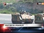 Yola mayın döşediler
