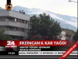 Erzincan'a Kar Yağdı